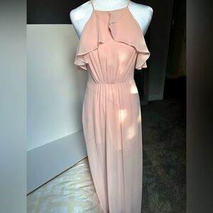 BCBG Generation XS Flutter Sleeve Chiffon Dress